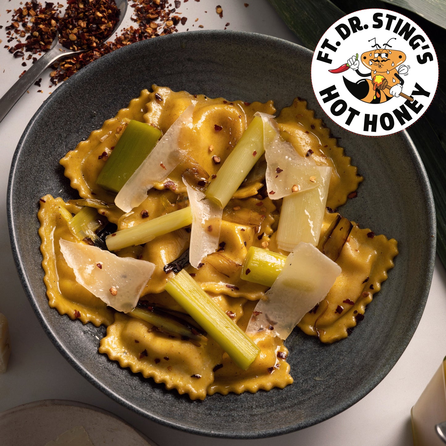 Sautéed Leek, Hot Honey & Taleggio (350g)(A Proper Portion For 2)