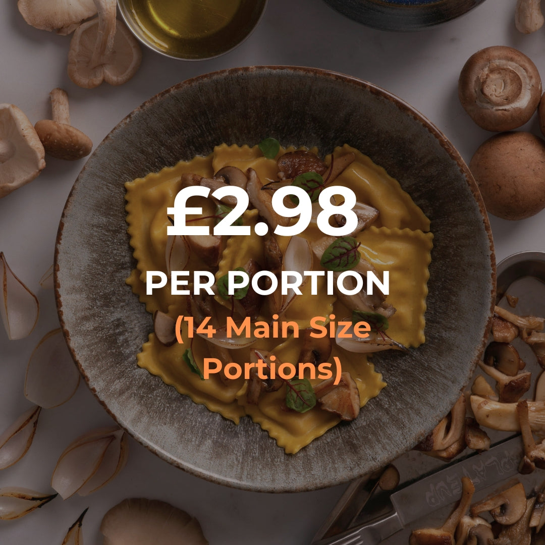 Vegan Caramelised Onion & Wild Forest Mushrooms (2kg)(14 Main Size Portions)