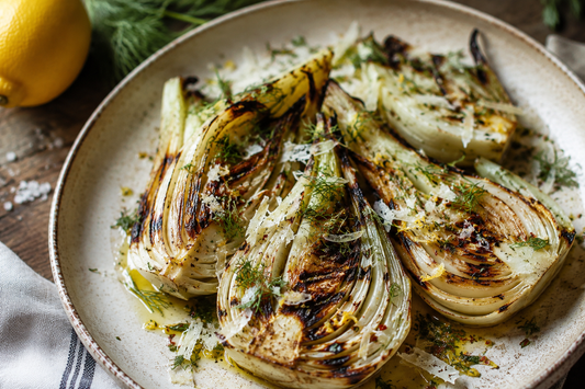 Charred Fennel with Lemon, Parmesan & Herbs