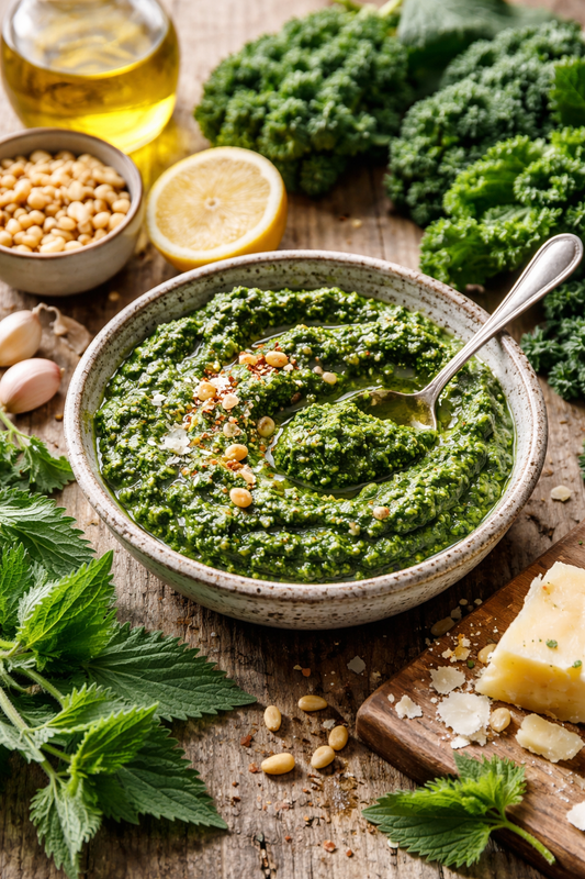 🌿 Kale & Nettle Pesto