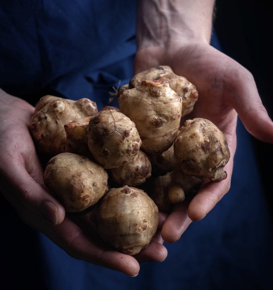 Roasted Jerusalem Artichokes with Parmesan & Truffle