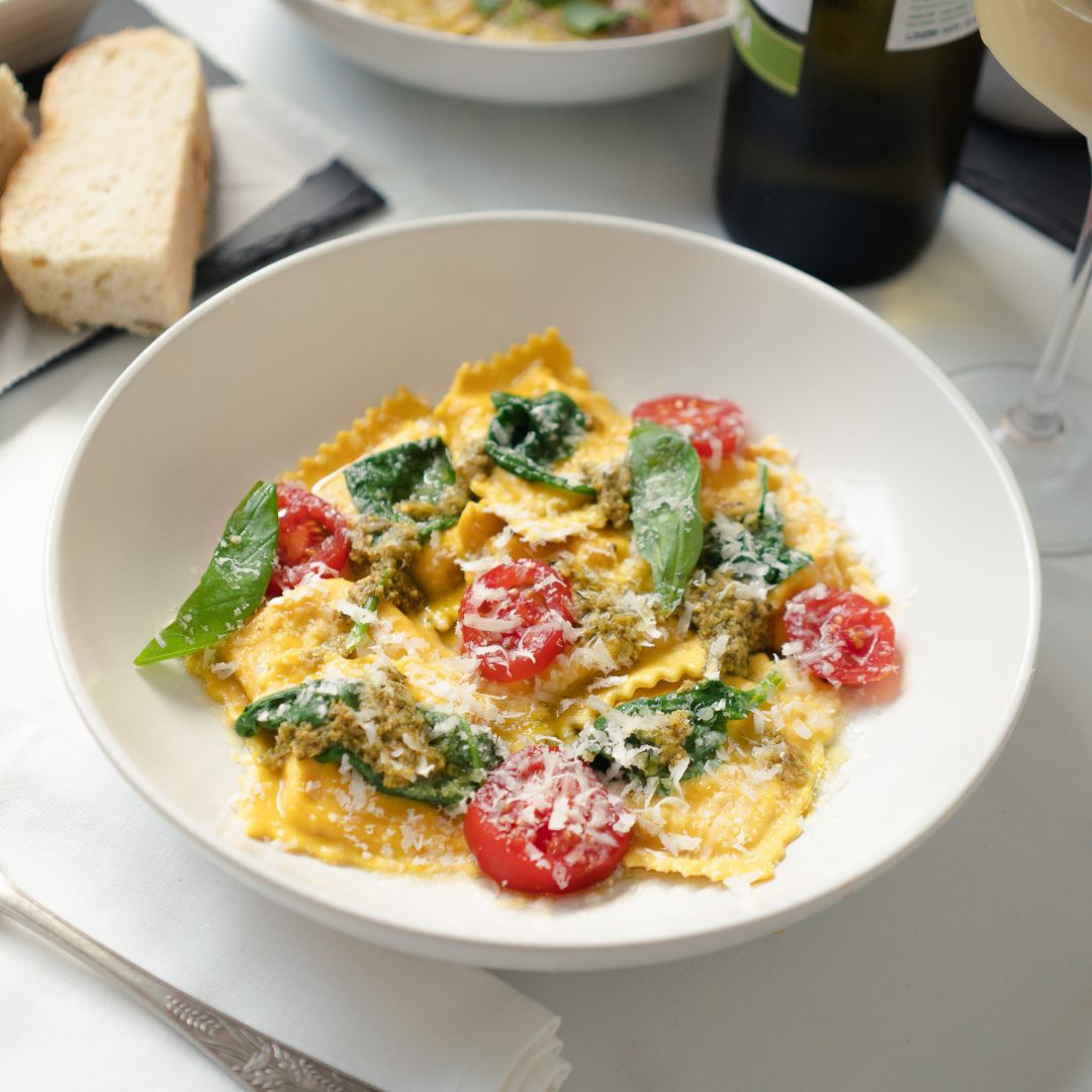 Wild Garlic, Slow Roasted Tomato & Burrata Ravioli (350g)(A Proper Portion For 2)