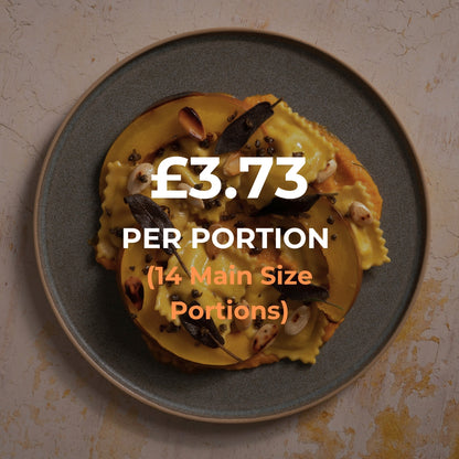 Roast Delica Pumpkin & Spiced Ricotta (2kg)(14 Main Size Portions)