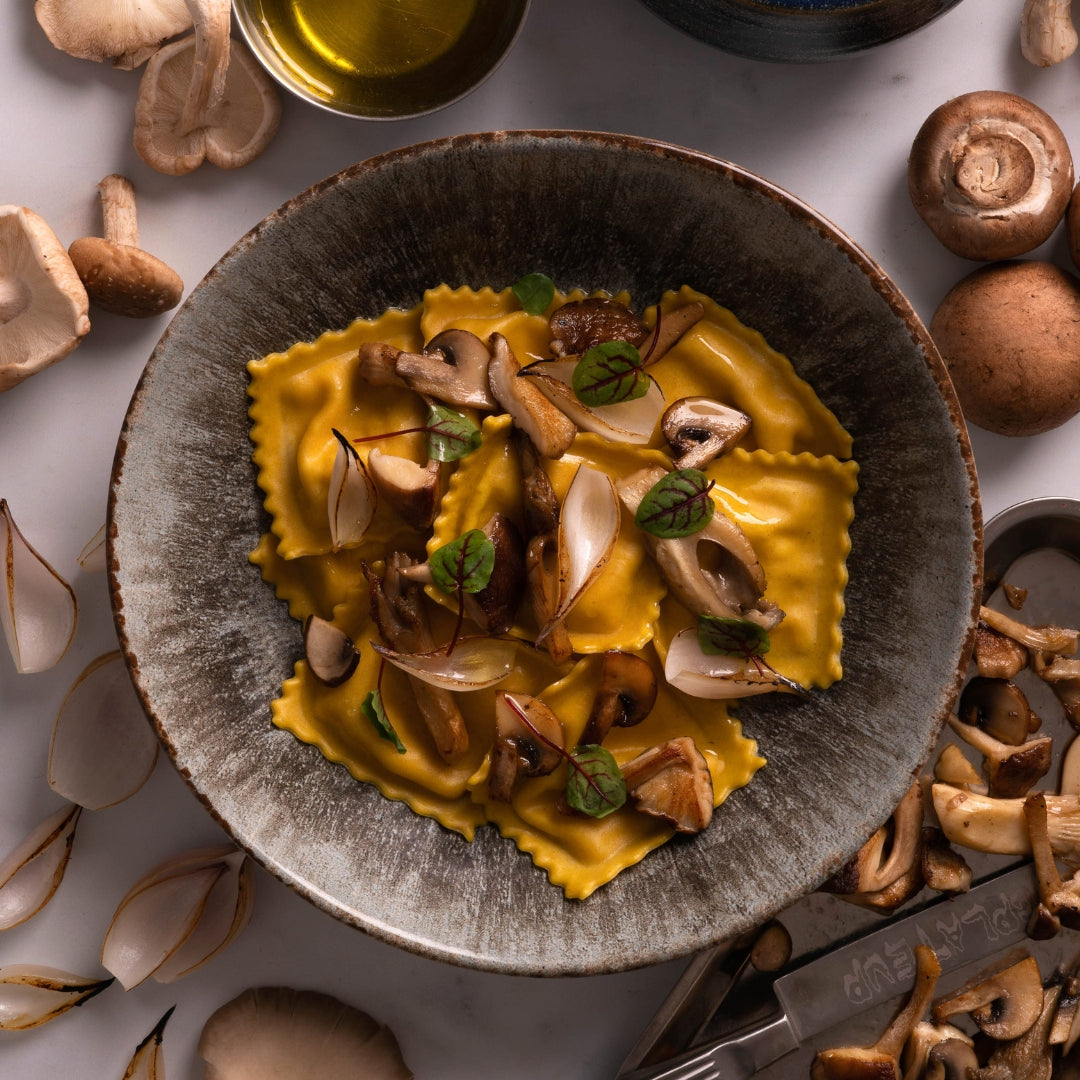 Vegan Caramelised Onion & Wild Forest Mushrooms (2kg)(14 Main Size Portions)