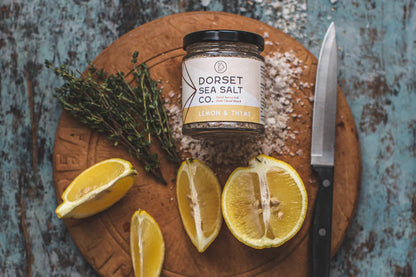 Lemon & Thyme infused Dorset Sea Salt 100g